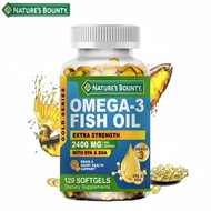 Natures BOUNTY Omega 3 Fish Oil Soft Gels - 2400 mg Minyak Ikan 1440 mg Omega 3 864 mg EPA 576 mg DH