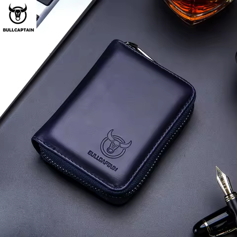 BULLCAPTAIN Real Pickup Card Bag with RFID Function Men's Card Holder Credit Card Business Card ID C