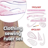 4/7PCS Sewing Ruler Set DIY Curve Ruler Set for Designers for Tailors for Beginners