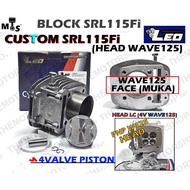 👍LEO RACING BLOCK SRL115Fi CUSTOM 4VALVE (GUNA/FOR HEAD WAVE125) BLOCK 65MM 68MM 63MM BLOCK LC135 WA