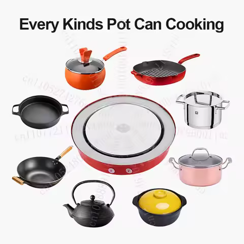 Popular 12v Dc Hot Plate Cooktop 450W 500w Solar Induction Cooker Red Induction Cooker for Cooking E