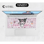 EASTHILL Sanrio Kawaii Kuromi Melody Silicone Laptop Keyboard Cover Skin For LENOVO LEGION 5 5i 2021