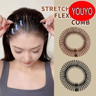 1Pcs Invisible Circle Stretch Flexible Comb Teeth Baby Hair Clip Headband Hair Hoop Band Fixed Hair 