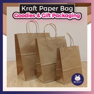 Kraft Paper Bag- Goodies &amp; Packaging - Brown Paper Bag - Beg Kertas - Bag - Paper Bag