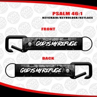 PSALM 46:1 KEYCHAIN / KEYHOLDER / KEYLACE (SOLD PER PIECE)【Stickaboss】