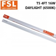 5PCS FSL T5 4FT 16W LED TUBE SET C/W BRACKET (DAYLIGHT / 6500K)