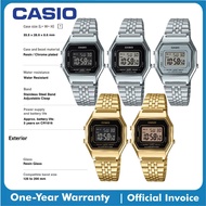 Casio Vintage LA680W Stainless Steel Band Women Watch LA680W-1BDF, 1DF, 7DF, 1BDF, 1DF, 9BDF, 9DF
