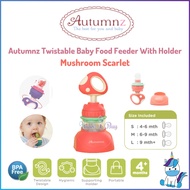 Autumnz Twistable Baby Food Feeder with Holder for 4M+ (S, M, L silicones sacs sizes) | HUSHABUY