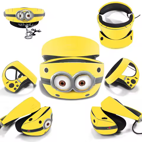 Vinyl Skin Sticker For PS VR2 Headset Controller Full Wrap Cover Protective Film Decal Stickers For 