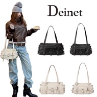 Korean Niche deinet Bag Female 2026 New Style Large Capacity Commuter Motorcycle Bag Rivet Underarm 