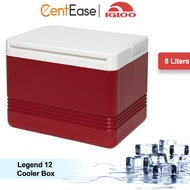 IGLOO 9QT LEGEND 12 COOLER BOX - RED/WHITE (00043358)