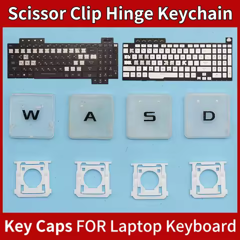 Replacement WASD Keycap Key Cap &Scissor Clip&Hinge For Asus ROG Strix G17 G731 G731G G731GT G731GU 