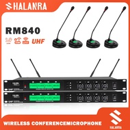 RM840 Professional wireless microphone system UHF 4 channel gooseneck conference microphone wireless