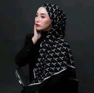 Monogram Scarf LY Jilbab Voal Branded VH Premium