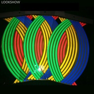 LookShow 16Pcs 18inch StripsMotorcycle Car Rim Stripe Wheel Decal Tape Sticker Lots Reflective R1U3