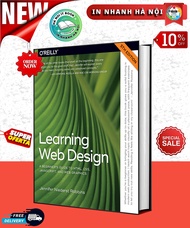 Bìa cán màu Learning Web Design A Beginners Guide to HTML CSS JavaScript and Web G