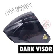 KYT NFJ VISOR SMOKE RAINBOW GOLD RED / NFJ PETRONAS ESPARGARO ZIZAN CERMIN TOPI HELMET