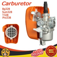 Carburetor+Air Filter Mesin Rumput Ogawa Bg328 Sum328 T328 Pro338 Tl33 Tb43