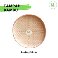 Tampah Anyam Bambu Nampan Bambu Tampah Bulat Bambu Nyiru Nampan Anyam Tradisional Tampah Serbaguna