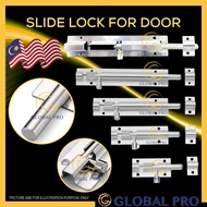 2" / 2.5" / 4" / 5" / 6" Door Latch Sliding Lock Barrel Tower Bolt Door Lock Selak Pintu Bilik Air D