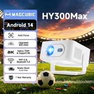 Magcubic Projector HY300 Max Android 14.0 Auto Focus 400ANSI Short Throw Projection 4K/8K decoding