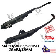 GL RACING LAGENDA SRL115FI/SRL115/SRL110 28MM/32MM RACING BLACK SPEED EXHAUST STANDARD OPEN EXHAUST 