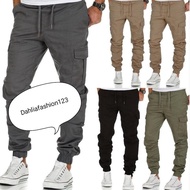 READY STOCK H.M Seluar Kargo Jogger 6 Poket Kain Tebal CARGO Pant Multi Pocket Seluar Kerja / Workwe