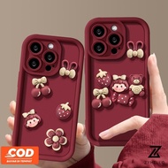 Phone Case Iphone 11 Iphone 7P Iphone 8P Iphone XR 3D Strawberry Doll Shockproof TPU Phone Case