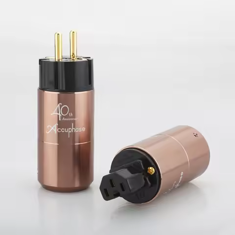 Hi End Accuphase EU/US Schuko Power Plug Amplifier CD DVD player Audio AC Power Cord Power Cable Con