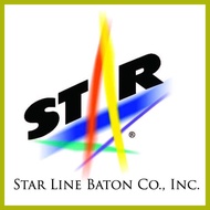 ↖ ↕ ┘ STAR LINE BATON CO. Star Line Super Star Twirling Baton, size 28 & 29