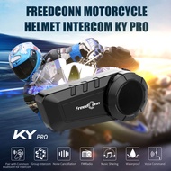 【Authentic】Freedconn KY PRO Bluetooth 5.0 Motorcycle Intercom Music Sharing Helmet Headset 6 Riders 