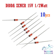10pcs Dioda Zener 15V 1/2Watt Dioda 0.5watt Zener Diode 15V 0.5Watt