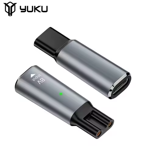 YUKU 8V HQ850 Type-C Shaver Charger Adapter Charging Converter for Philips One Blade QP2530 QP2630 E