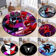 Spiderman Cartoon Print Round Carpet Balcony Floor Mat Bathroom Living Room Home Yoga Coffee Mats Ho
