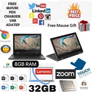 Lenovo Yoga Touch & Flip Chromebook 8GB RAM 32GB SSD Hybrid Laptop with Free Gift Mouse