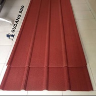 Spandek Pasir 0,4 mm Merah / Atap Spandeck / Spandek Gelombang Warna