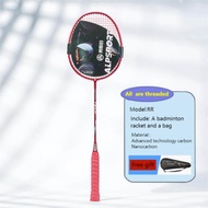 SALYWEE RR 2pcs 4U G5 100% Original Design Full Carbon Fiber 22-25Lbs Strung Badminton Racket With S