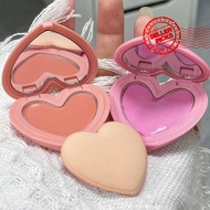 Love Heart Shape Blush Cream Monochrome Smooth Cheek Natural Orange Rouge Mud Purple Matte Tint R2m3