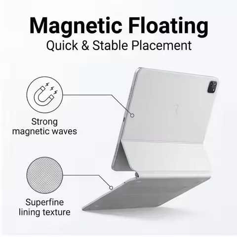 Low Latency Pogo Pin Smart Keyboard Case Trackpad for iPad Air 6 11 iPad Air 11 2025 M3 iPad Pro 11 