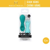 Bộ thìa nĩa tập ăn silicon cho bé Palm Grasp Marcus & Marcus từ 12 tháng - Ollie