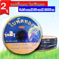 เทปน้ำหยด สายน้ำหยด น้ำออก 2 รู คู่ ระยะห่าง 30 cm ยาว 1000 เมตร หนา 0.16 mm