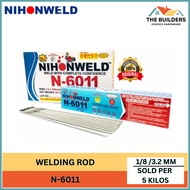 N-6011 NIHONWELD WELDING ROD 3.2MM SOLD PER 5 KILOS