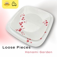 Corelle Square Hanami Garden Dinner Plate / Lunch Plate