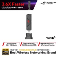 ROG USB-BE92 Tri-band BE6500 WiFi 7 USB Adapter, 6GHz band, support 4096-QAM, Multi-link operation (