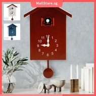 Cuckoo Clock Plastic Cuckoo Wall Clock with Bird Tweeting Sound Hanging Bird Clock Battery Operated 