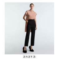 [asava aw25] Aubrey Tailored Pants กางเกงผู้หญิง ทรงเทเลอร์ ขายาวระดับข้อเท้า เอวสูง กระเป๋าข้าง ซิป