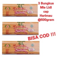 GLENFIF 3 pcs Mie Lidi Mentah cap Harimau 500 gram Gomak Khas Medan BISA COD