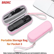BRDRC Carrying Case For DJI Osmo Pocket 3 Camera Storage Bag Anti-scratch PU HandBag Pocket 3 Travel