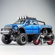 1pc Metal Diecast F150 Pickup Truck Model, Zinc Alloy Material, Collectible Car Decor Suitable For A