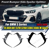 For BMW 5 Series i5 G60 G61 520i 520d 530e 550e M Sport 2023 2024 2025 Car Front Bumper Side Canards